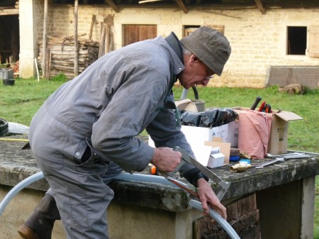 Sciage du tuyau
